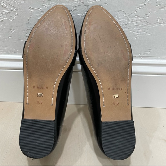 Birdies Blackbird Flats Women's Size 9.5 Black Quilted Licorice Leather - Picture 12 of 15